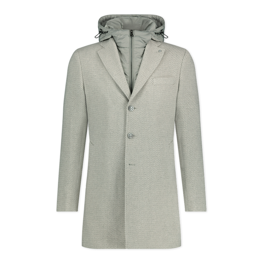 Blue Industry Overcoat